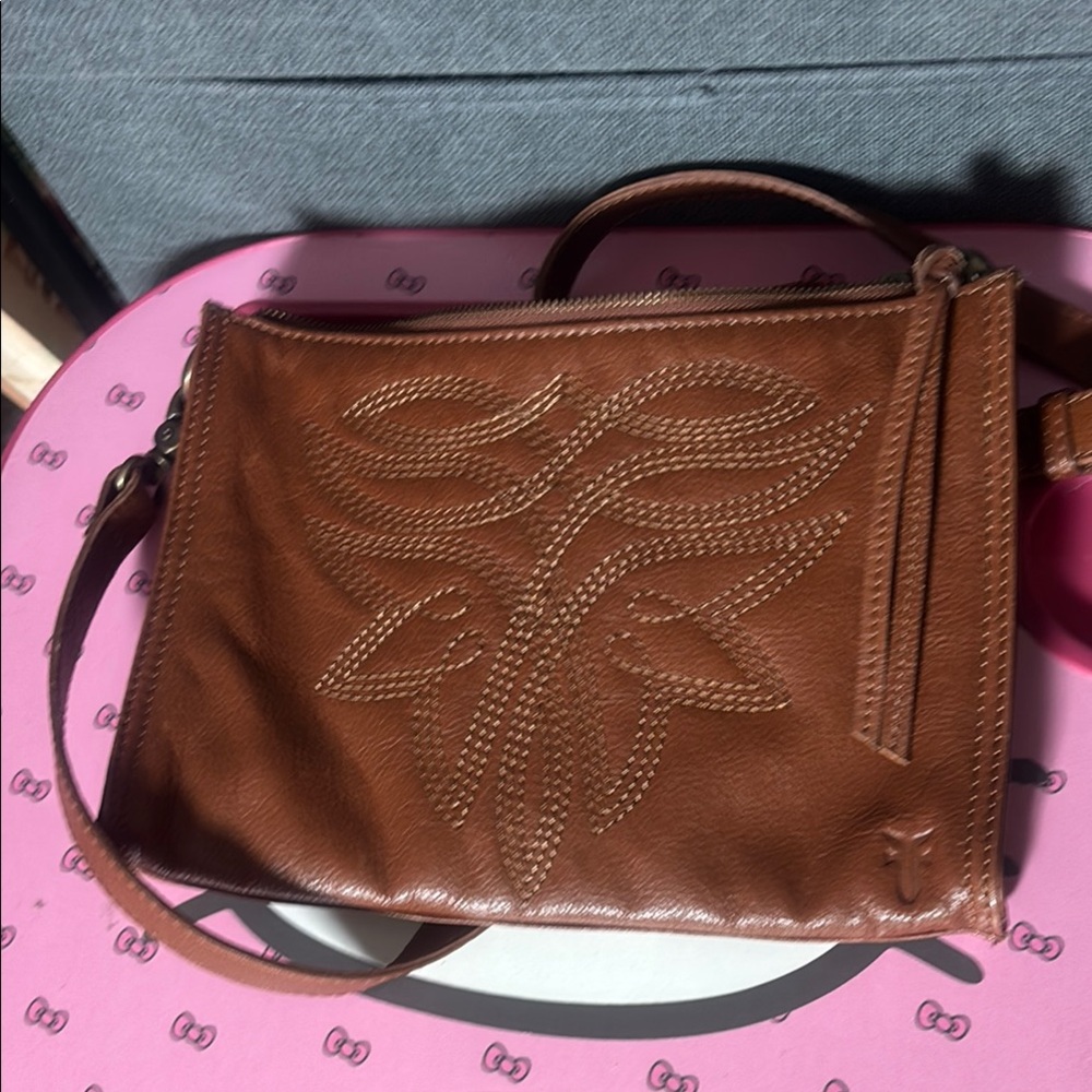 Brown Leather Crossbody Bag